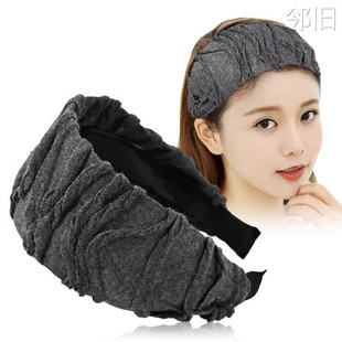 秋季头箍遮前额白发神器妈妈帽子洗脸发饰女士时尚宽边压发箍女冬