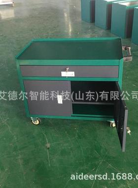 数控车铣工具车柜带轮加厚重型车间工具箱一抽双开门工具车