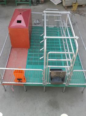 母猪产床母猪分娩产床2.2*3.6米热镀锌管养猪设备双体产床