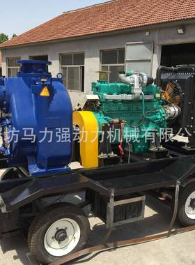 水泵机组75kw千瓦拖车式柴油机水泵机组防旱抗涝应急防汛泵车