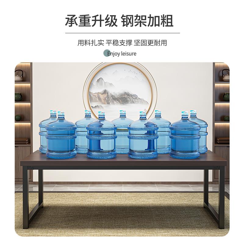 茶桌椅组合一桌五椅小茶台简约现代实木色家用喝茶泡茶桌大板桌子 - 图3