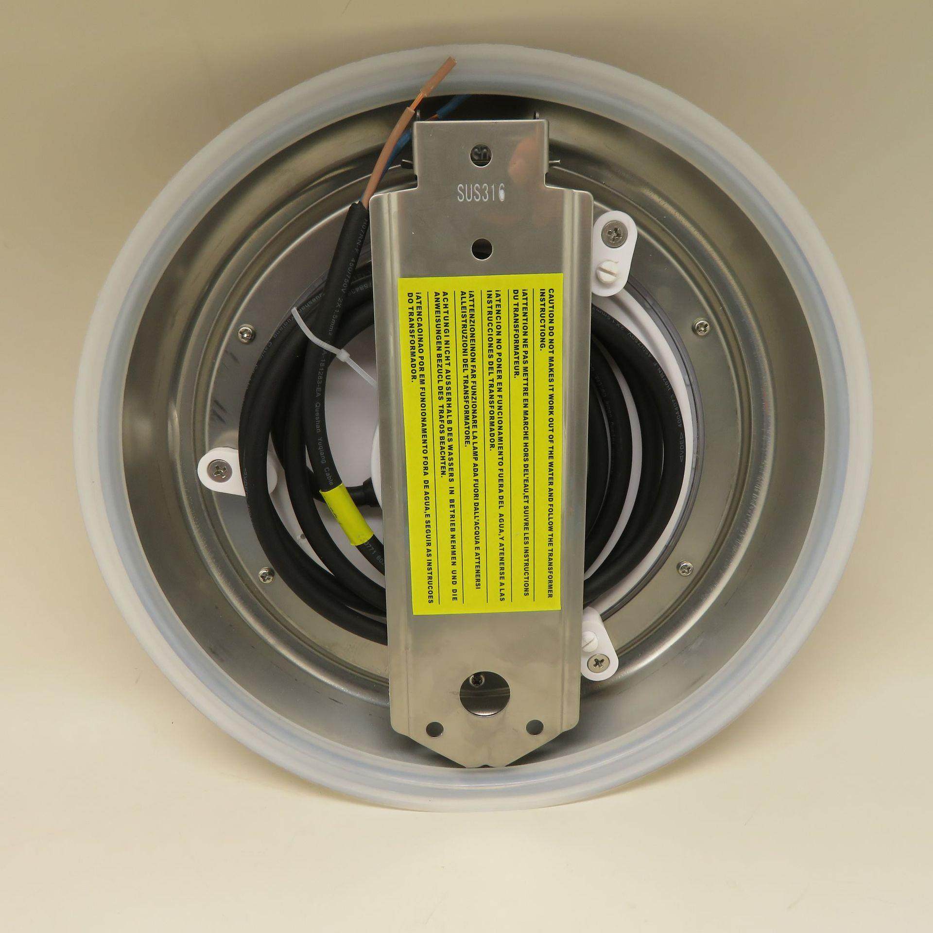 七彩带遥控明装泳池壁灯水下灯水底灯9W12W24W12VIP68,淘宝优惠券,粉丝福利购,淘宝优惠卷