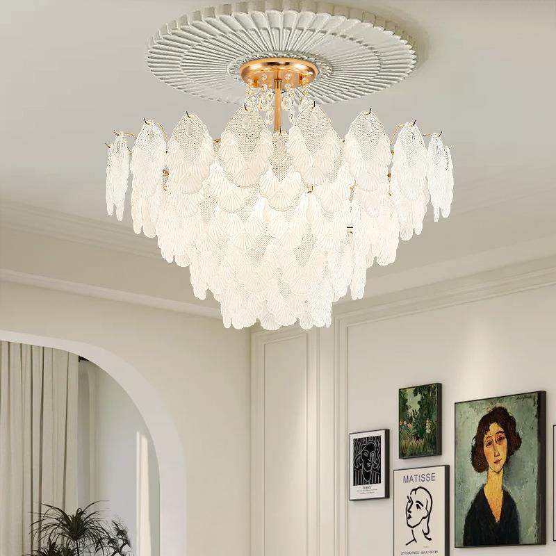 法式护眼奶油风轻奢客厅水晶吊灯新款大气大厅主灯卧室餐厅灯具,淘宝优惠券,粉丝福利购,淘宝优惠卷