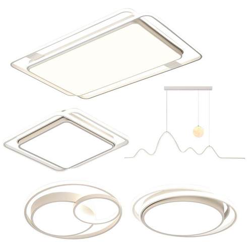 2025新款客厅灯现代简约大气广东中山灯具组合全屋套餐智能吸顶灯 - 图3