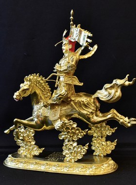 速发藏传密宗格铜供萨尔王佛像摆件精品鎏金铜像居家纯奉级摆件