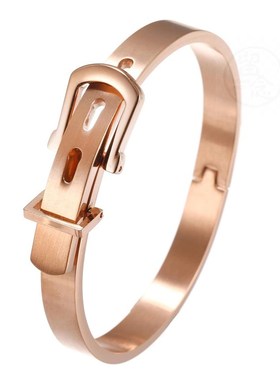 -Fashionable titanium steel belt buckle adjustable personali