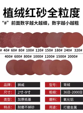 4寸背绒电钻抛光砂纸100角磨机打磨沙纸片木工圆形吸盘植绒自粘式