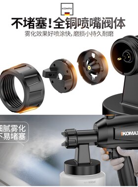 电动喷漆枪家用涂料油漆喷枪小型乳胶漆喷涂机喷漆壶铝壶喷漆神器