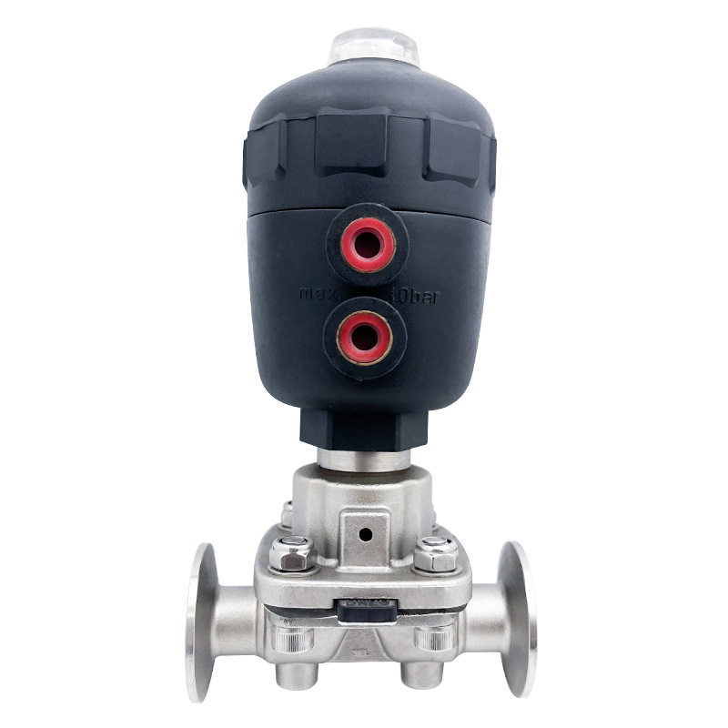 盼特316快装气动隔膜阀不锈钢快开卡箍卡盘双膜优质阀卫生级制药