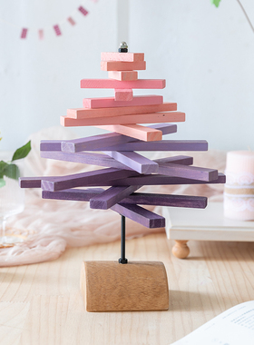 极速阿楹 北欧木质树形书架摆件 创意家居书柜儿童房间办公室桌面