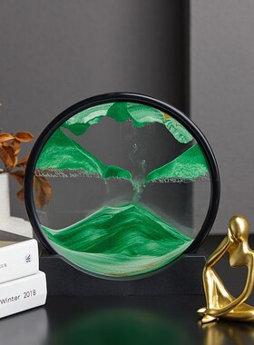 好货生日礼物送男女生3D立体流沙画倒流沙山水家居摆件乔迁送礼装