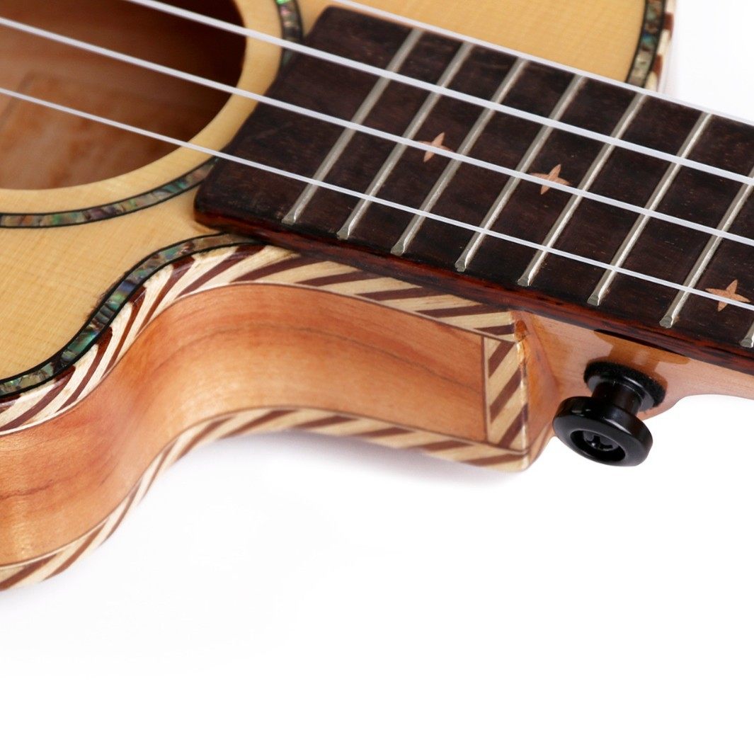 新款薄桶单板尤克里里 24寸斜面护手小吉他云杉朽木 玫瑰木ukule,淘宝优惠券,粉丝福利购,淘宝优惠卷