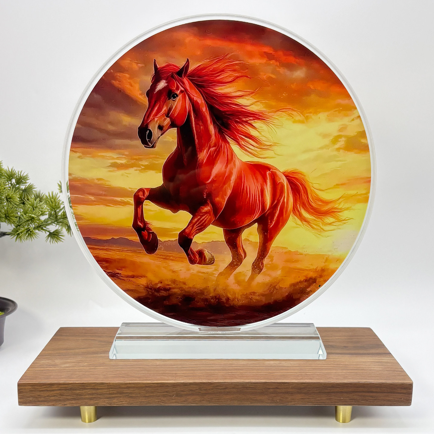 内雕水晶马摆件马到成功招财客厅酒柜装饰办公室摆台开业乔迁礼物,淘宝优惠券,粉丝福利购,淘宝优惠卷