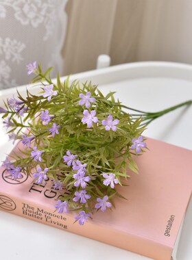 好货仿真满天星盆栽假花塑料人造绿植室内外落地盆景隔断花槽装饰