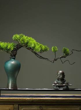 新中式禅意沙盘枯山水假山摆件茶室样板房酒店装饰品小创意微景观