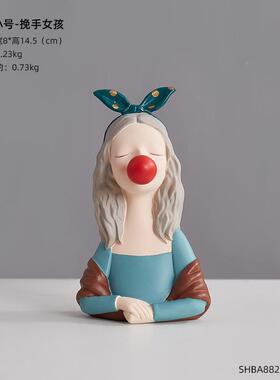 厂家l北欧意现轻奢酒柜配电柜装饰摆饰家居代客厅创视玄关网红女