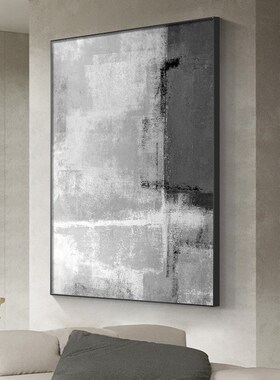 好货黑色楼梯挂画入户门走道背景墙装饰画极简抽象画艺术书房墙面