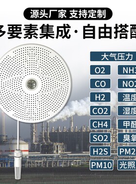 多参数合一空气质量检测仪二氧化碳CO浓度pm监测噪声温湿度传感器
