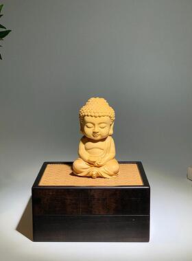 方香盒榫卯结构香炉熏香炉盘佛香盒公室摆件工艺品