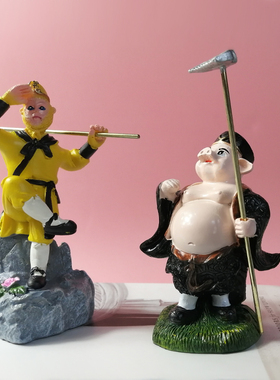 西游记摆件师徒四人齐天大圣孙悟空猪八戒人物玩具模型桌面装饰品