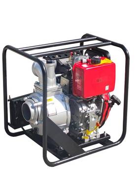 4寸100mm口径186F188FA柴油动力电启动柴油机抽水泵自吸泵