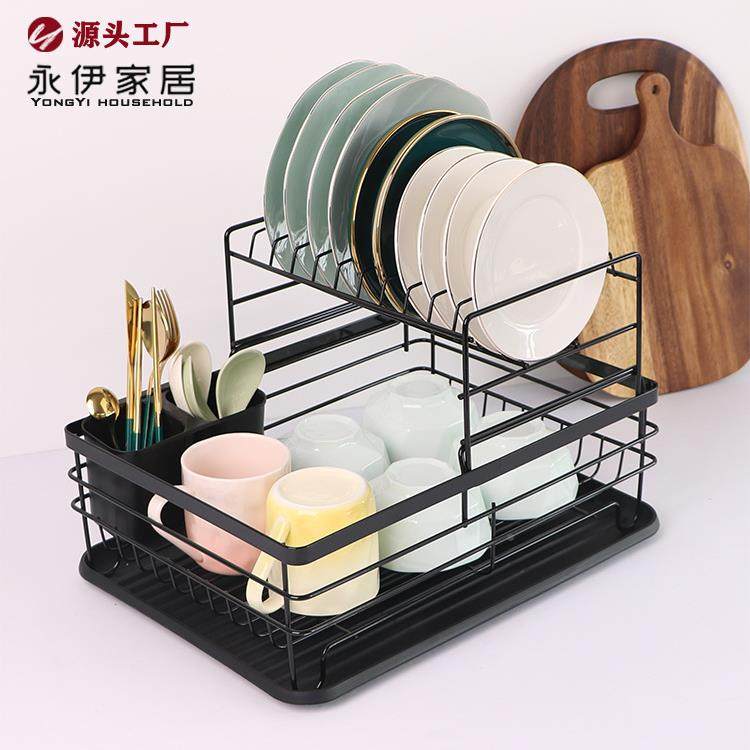 款简厨台面碗筷沥水房架碗碟置物架家用双层易放盘子YDR-001餐具,淘宝优惠券,粉丝福利购,淘宝优惠卷