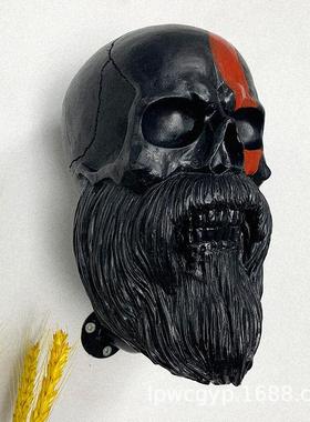 热款战神头颅挂饰现代简约风墙面人物装饰战神游戏周边装饰品