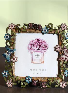 欧式古典蝴蝶相框创摆件复相框装饰意房间客pj081106古厅玄饰关摆