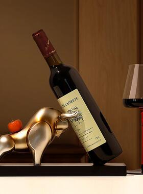 贝汉美牛气冲天红酒架摆件轻奢高档家居客厅办公室酒柜创意装饰品