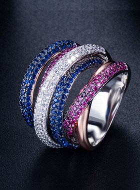 极速Hot Sale New 2019 Luxury Jewelry 10KT White Gold Fill 5