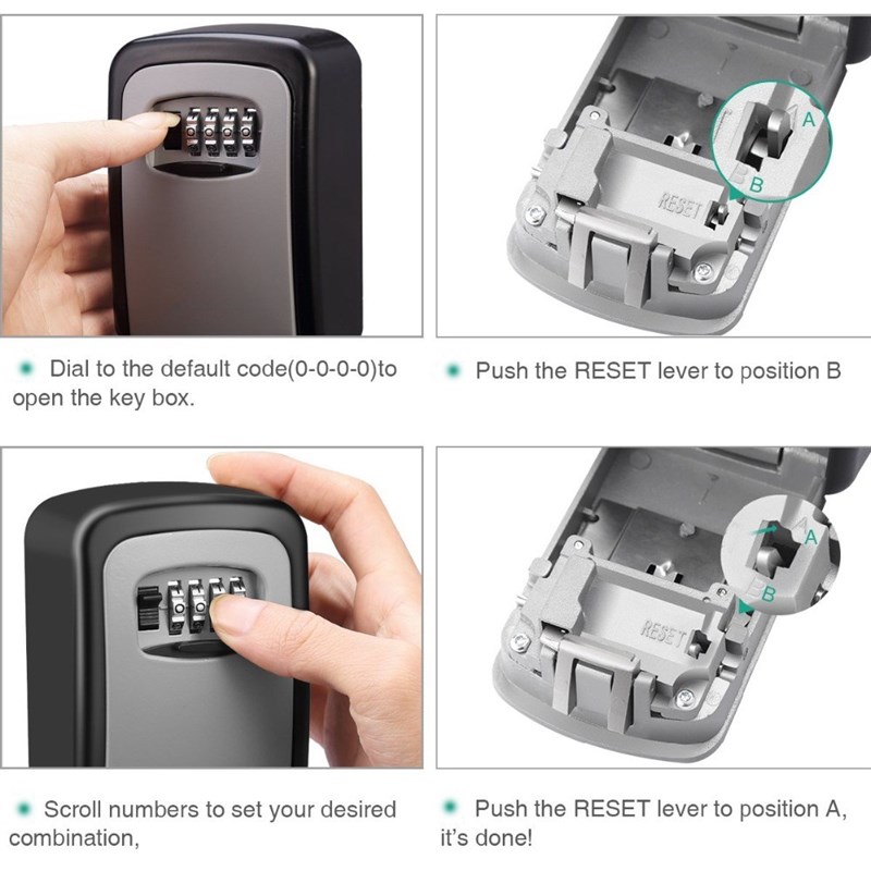 推荐Safe-Box Key-Storage Password-Lock Hidden-Keys 4-Digit-C - 图0