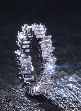 极速2022 New Luxury Band Zircon Rings For Women Eternity Pro