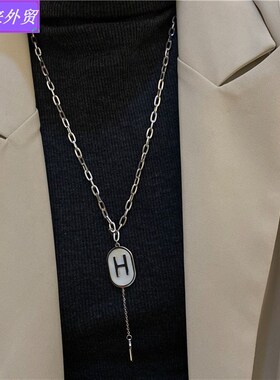 极速Couples Sweater chain letter necklace clavicle chain fas