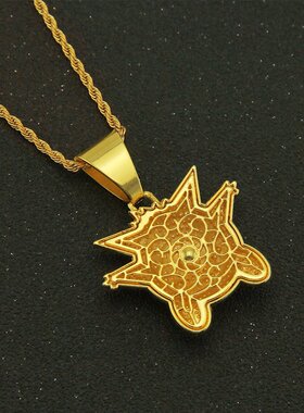 好货Bling Gengar Hip Hop Pendants Necklace elf Diamond Hip H