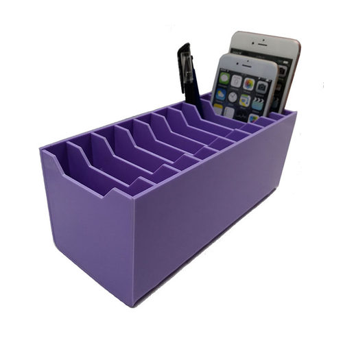 手机收纳盒睫毛桌面盒子多格钢化膜收纳架储物盒收纳放置盒存放盒 - 图1