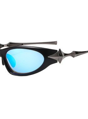 日本品质千禧风未来科技感墨镜 朋克Y2K星芒太阳墨镜凹造型时髦男