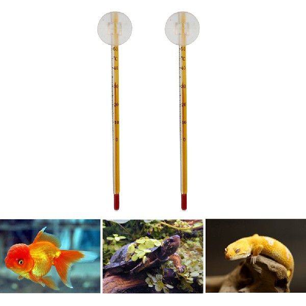 Aquarium Thermometer with Suction Cup Turtle Fish Tank - 图0