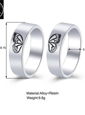 .simple couples rings men women gift accessories finger ring