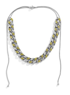 Jewelry hip hop full diamond Cuban buckle chain necklace pun