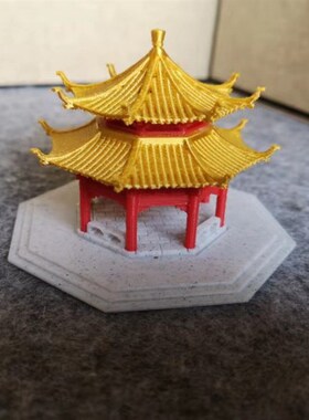 钰书房盆景假山吸水石装饰配件微景观枯山水金鸡湖湖心亭风水摆件