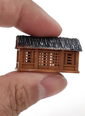 钰书房3D打印假山盆景仿古木屋筑鱼缸微景观造景枯山水假山摆件树