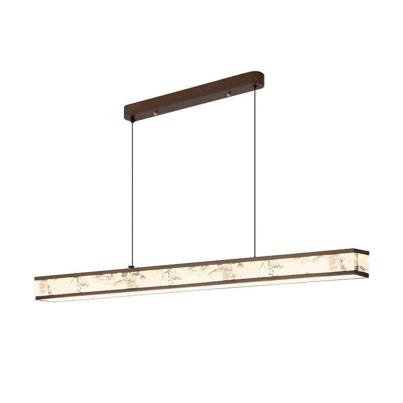 法式中古餐厅灯2025新款高级感吧台岛台宋代美学茶室一字长条吊灯,淘宝优惠券,粉丝福利购,淘宝优惠卷