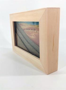 新品敦煌特产手工制作沙漏鸣沙山五色沙流沙画风景摆件旅游礼品