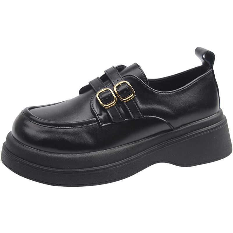 气质厚底乐福鞋女2026年春季新款高级感黑色小皮鞋一脚蹬复古单鞋,淘宝优惠券,粉丝福利购,淘宝优惠卷