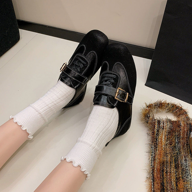 时尚英伦风德训鞋女2026春季新款爆款平底百搭乐福鞋气质休闲单鞋,淘宝优惠券,粉丝福利购,淘宝优惠卷