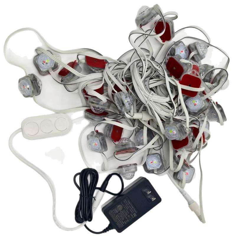 亚马逊户外屋檐灯RGB庭院装饰串灯led夜景防水室外氛围灯usb灯带,淘宝优惠券,粉丝福利购,淘宝优惠卷