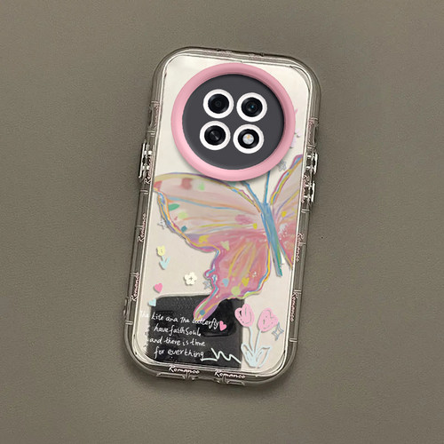 适用OPPOA6GT手机壳A6GT5G保护套OPPO新款化妆镜面软壳镜头全包防摔OPOPA高级感外壳OPA0PP0OPPA男女彩花蝴蝶 - 图1