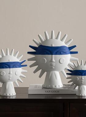 贝子现代简约手工抽物象摆电视柜售楼饰部客厅设CJF-2400计师陶瓷