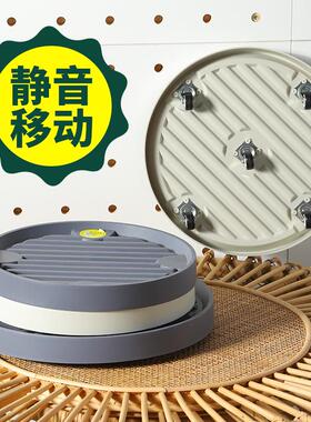 圆形花盆底座可移动万向轮托盘植物盆栽透气家用塑料底盘透气型