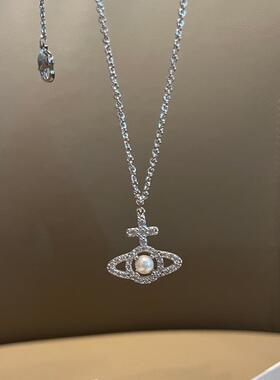 奥林匹亚项链小夹心珍珠项链精致气质小众首饰